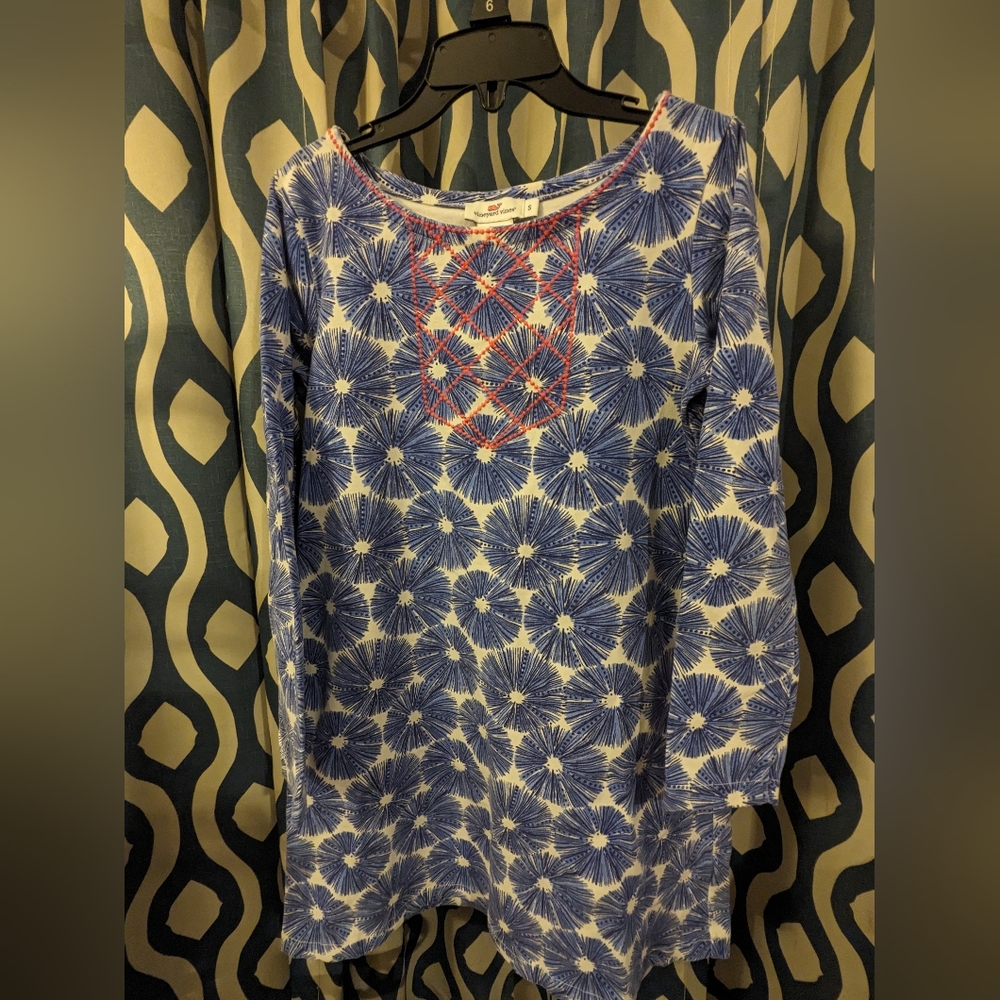 Vineyard Vines navy tunic dress, small